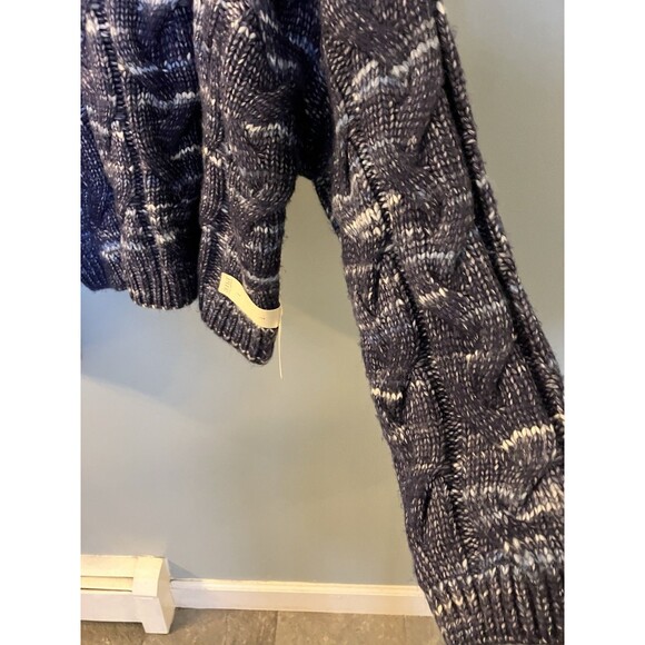 Women's Ana  NWT  Size Large Blue Chunky Knit Turtleneck  Sweater - Picture 6 of 7